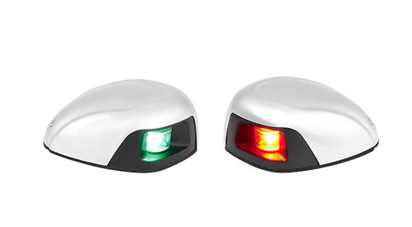 COPPIA FANALI LED INOX ORIZZONTALE