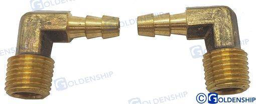 RACOR 90º NPT 1/4 X 1/4" (PACK 2)