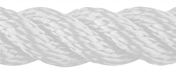 TRECCIA POL. ROUND LINE BIANCO MM.24