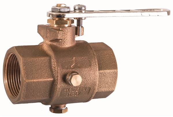 VALVOLA A SFERA BRONZO 3/4" C/SCARICO