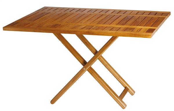 TAVOLO TEAK  CM.120X40/80